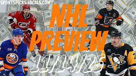NHL Betting Preview - 11/14/25