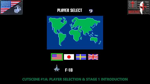 The Cutscene Project: "Aero Fighters" [Keaton (F-18] (Arcade - 1992) [NA Version]