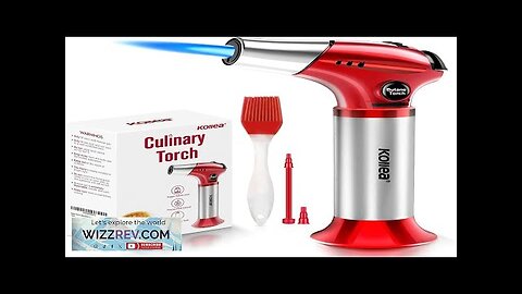 Kollea Creme Brulee Torch Refillable Butane Torch Lighter Kitchen Torch Food Torch Review