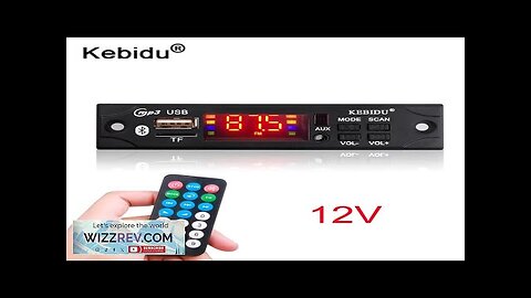 Car Audio FM Radio Module Wireless Bluetooth 5V 12V MP3 WMA Decoder Review