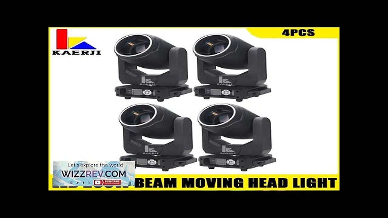 No Tax 4Pcs 200W LED Moving Head Projector Beam LED Lights Bar Review