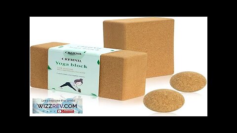 High Density Cork Wood Yoga Blocks 2 Pack Pilates Soft Brick Workout Review