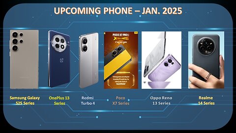 UPCOMING SMARTPHONE - JAN. 2025