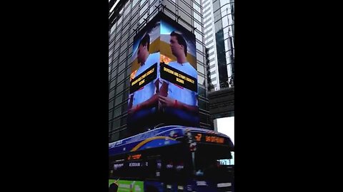 INCREDIBLE ❤️ Charlie Kirk is displayed in Times Square in New York City