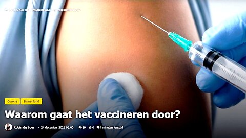Waarom gaat het vaccineren door?