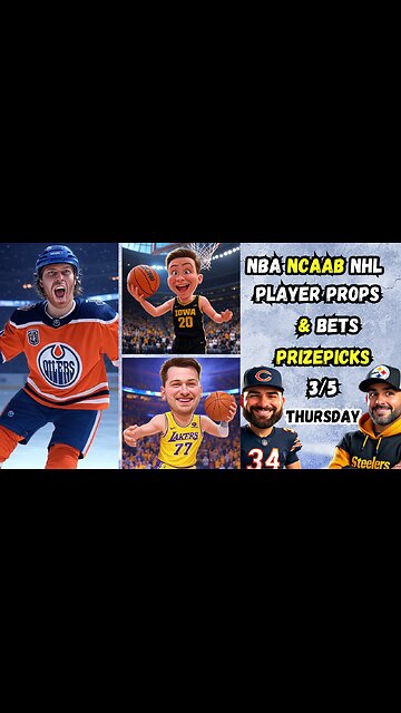 BEST 9 FREE NBA Player Props TODAY | NCAAB PICKS| NHL | THURSDAY 3/6