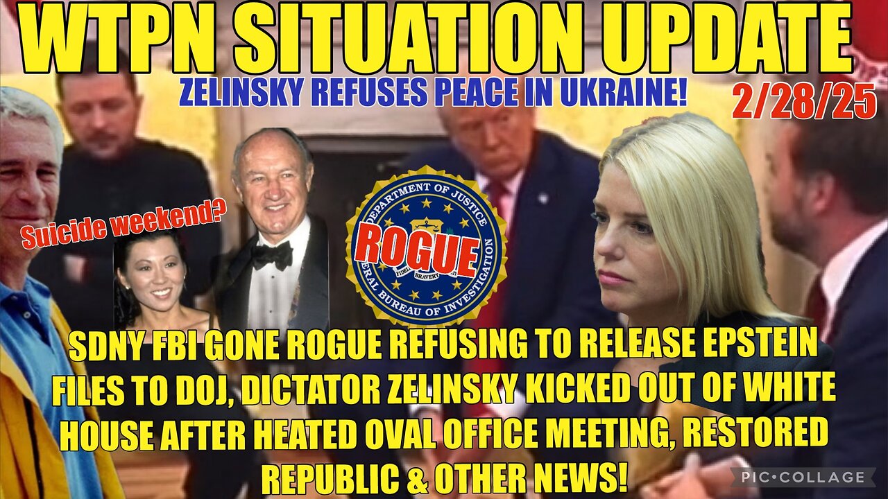 HAS THE SDNY-FBI GONE ROGUE? TRUMP KICKS ZELINSKY OUT OF WHITE HOUSE & MORE!