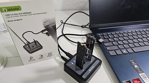 Xiaobi M.2 NVMe SATA SSD Cloner Review — 20Gbps USB 3.2 Gen 2x2 Offline Clone Test