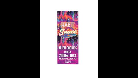 Habit Alien Cookies THCA Disposable Vape