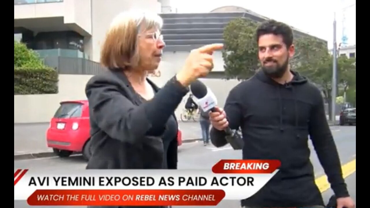 Avi Yemini the Paid Actor - Using Mob Psychology to Surround and Swarm Anyone Who Calls Him Out