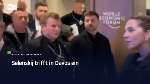 Selenskij trifft in Davos ein