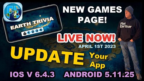 NEW GAMES panel is now LIVE on Google and Apple - Flat Earth Clock