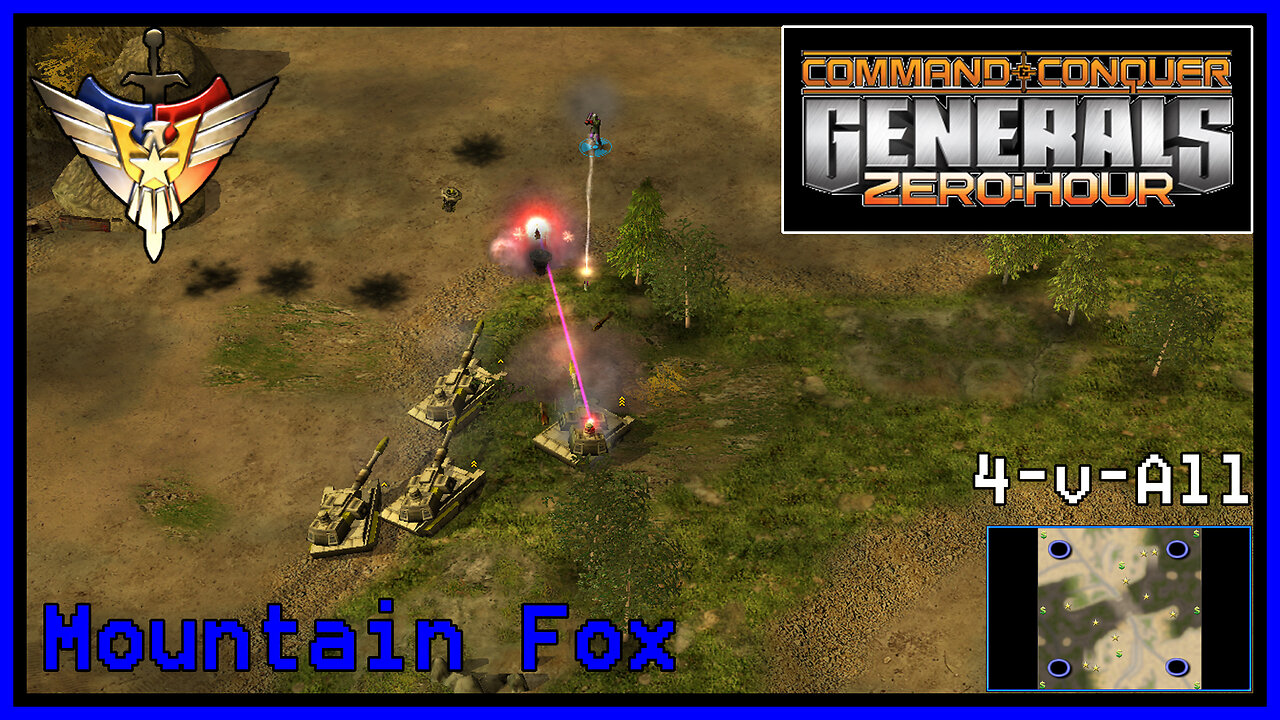 C&C Generals Zero Hour | USA | 4-for-All | Mountain Fox