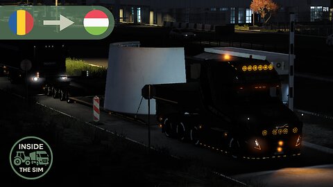Taking wide load from Romania to Hungary with Volvo VT5 | Wheel cam | Open Pipe Sound | ETS2