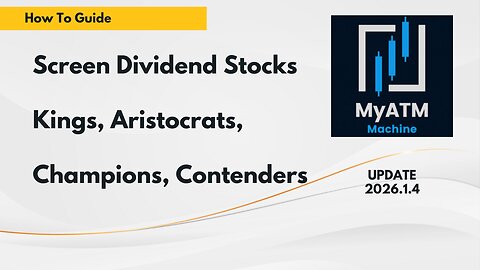 Dividend Stock Screener: Kings, Aristocrats, Champions, Contenders