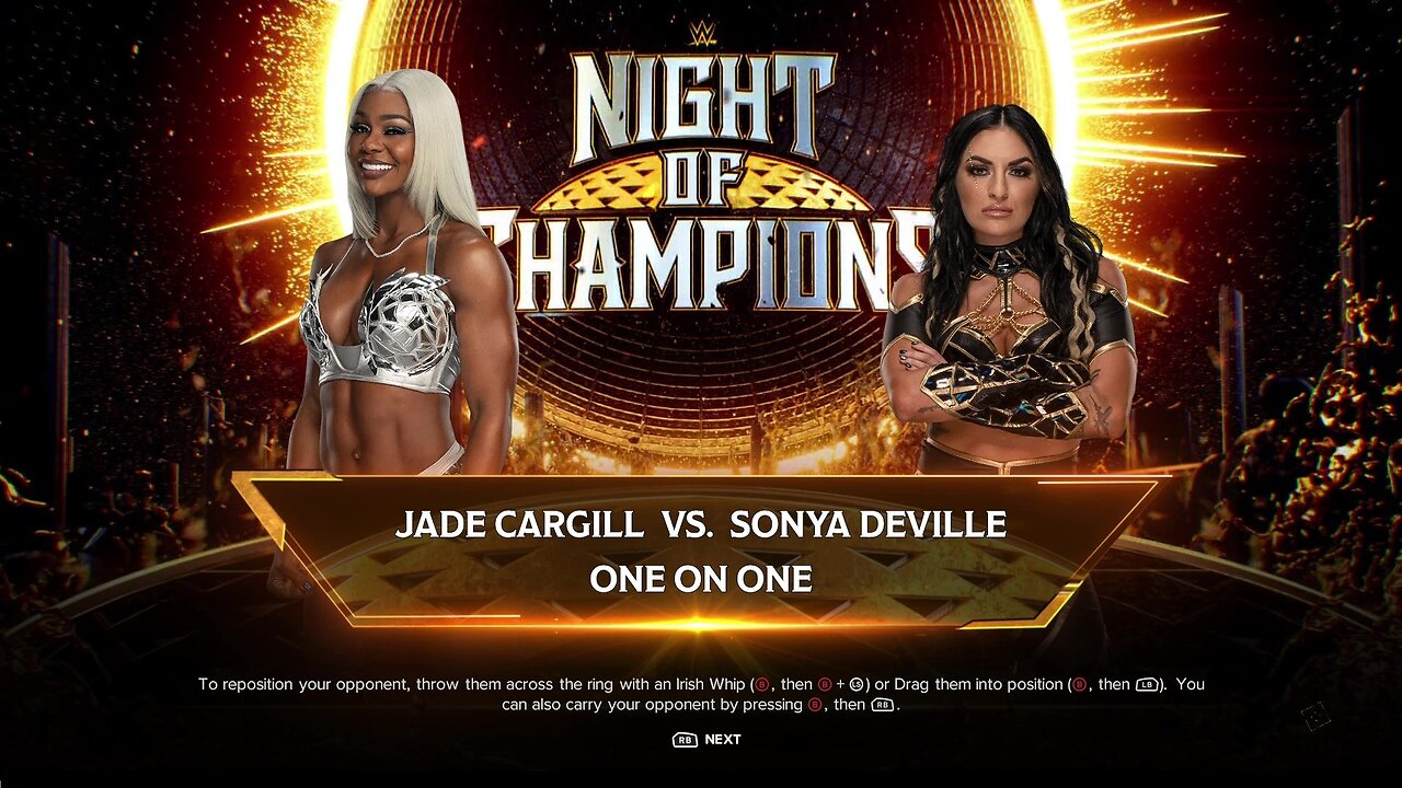 WWE 2k24 Jade Cargill vs Sonya Deville