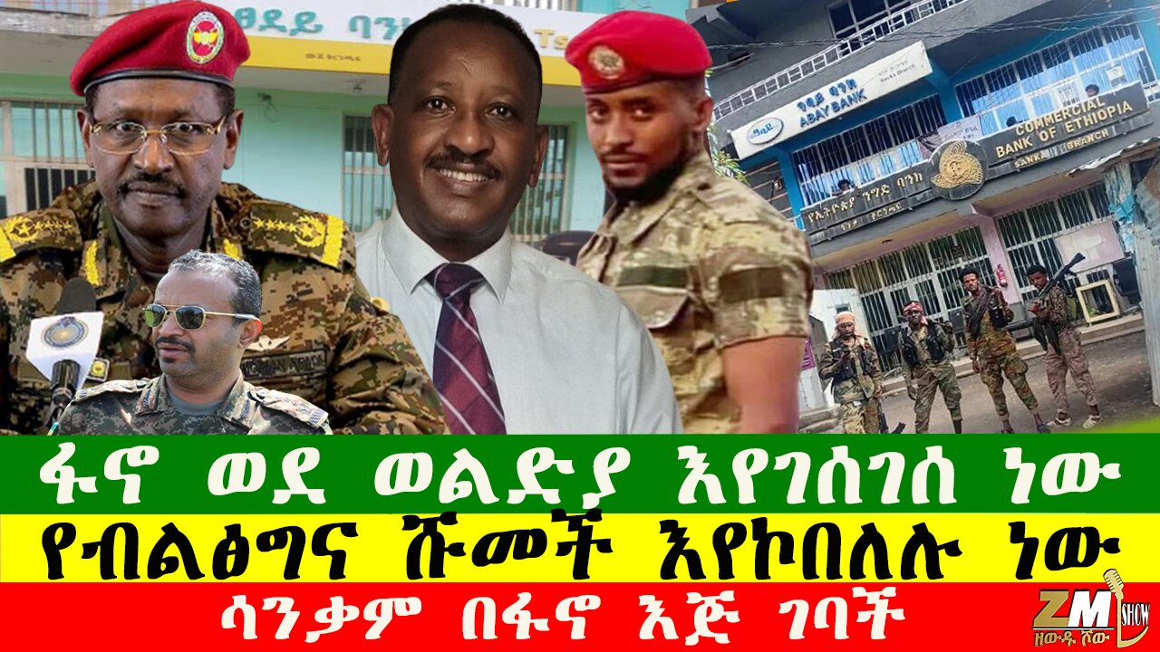 ፋኖ ወደ ወልድያ እየገሰገሰ ነው ሳንቃም በፋኖ እጅ ገባች፣ የብልፅግና ሹመች እየኮበለሉ ነው፣አለም አቀፍ ጦር እንዲቋቋም ተጠየቀ፣Zewdu show 250925