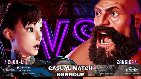 Kuya Kalbo SF6 Casual Match Roundup. Chun Li 4 star Diamond Rank [Hori Fight Stick]