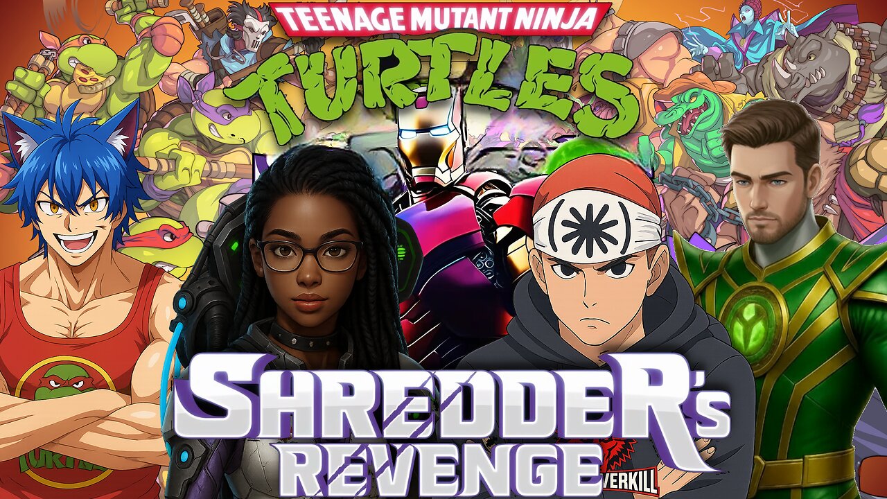 Turtle Power! TMNT Shredder’s Revenge Full Squad with Furious Dan, Piranha Pouty, and DASH ATTACK