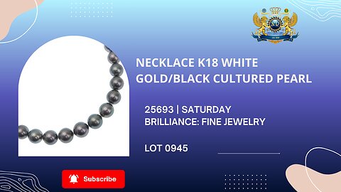 NECKLACE K18 WHITE GOLD / BLACK