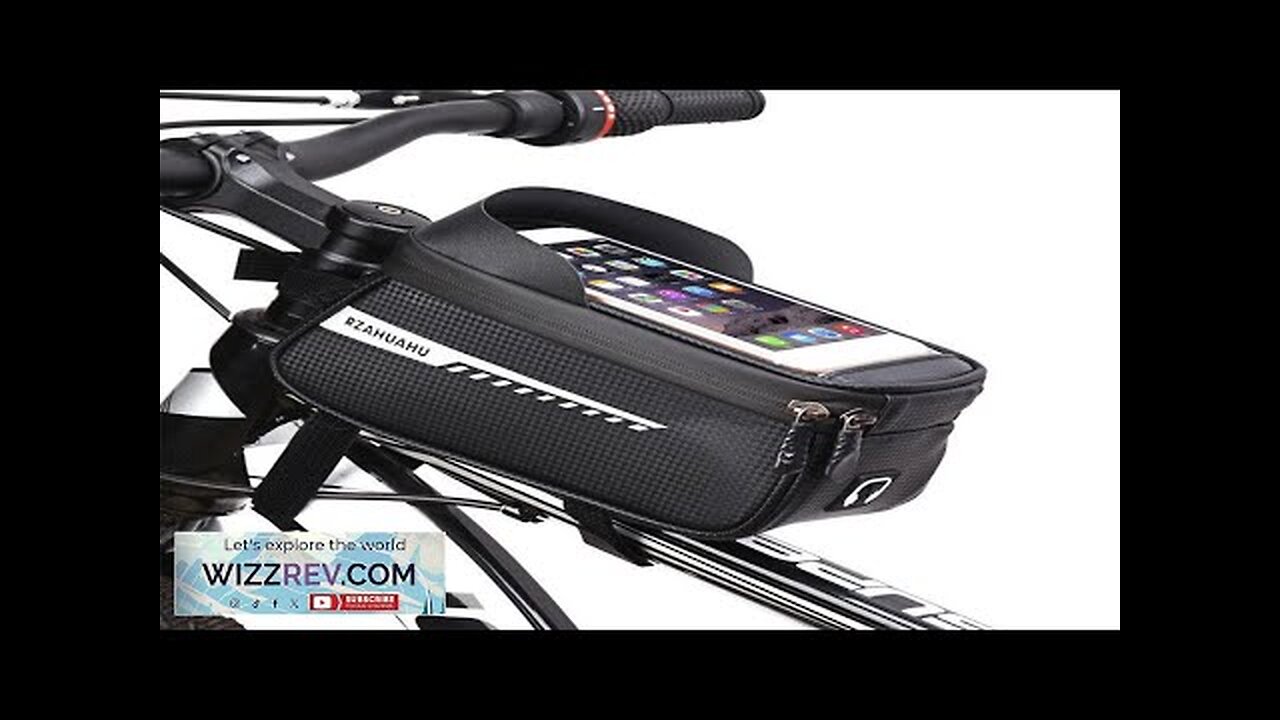 RZAHUAHU Bicycle Bag Frame Front Tube Cycling Bike Phone Mount Bag Waterproof Review