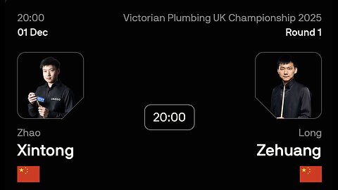 🔴 ถ่ายทอดสดสนุกเกอร์ 🇨🇳 จ้าว ซินถง VS หลง เจ๋อหวง 🇨🇳 ศึก ยูเค แชมเปี้ยนชิพ