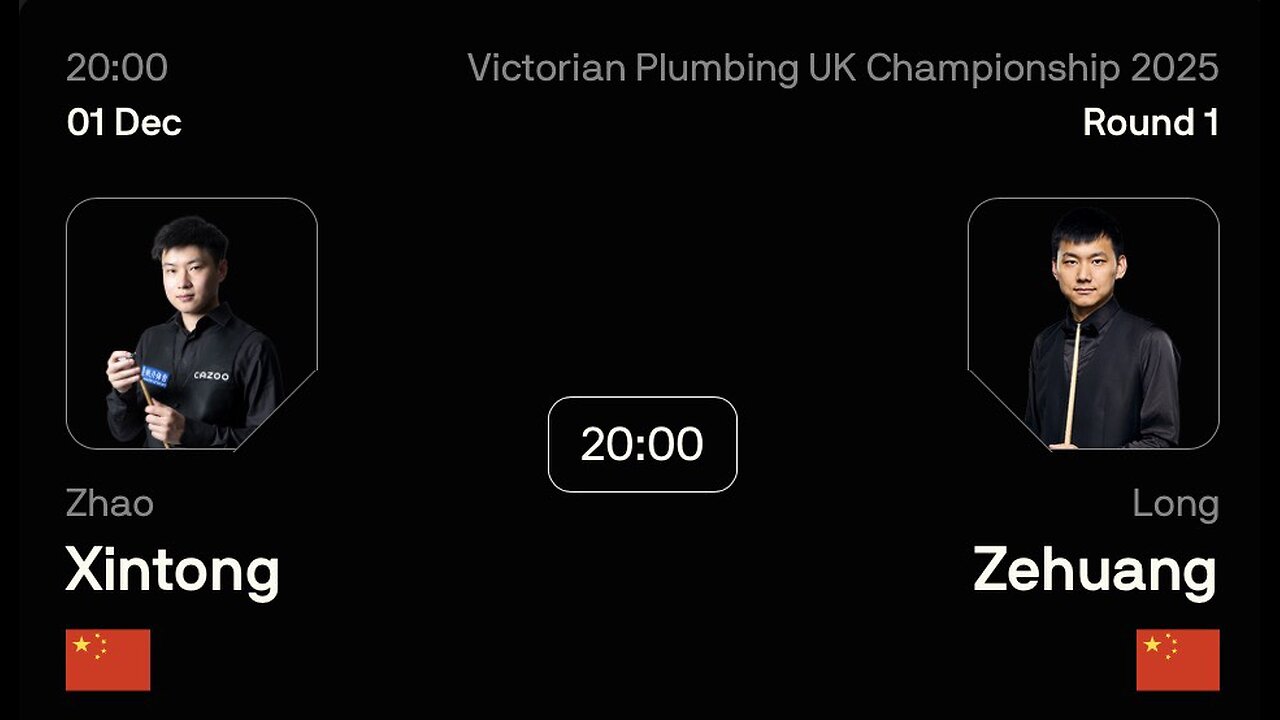 🔴 ถ่ายทอดสดสนุกเกอร์ 🇨🇳 จ้าว ซินถง VS หลง เจ๋อหวง 🇨🇳 ศึก ยูเค แชมเปี้ยนชิพ