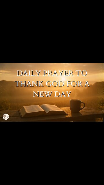 Daily Prayer to Thank God for a New Day