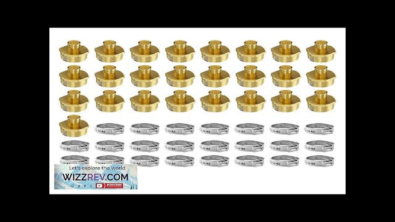 VEVOR Pipe Fittings 1/2" 25PCS Brass Clamp-style 1/2 NPT External Thread Review