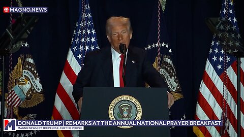 Donald Trump | Remarks at the Annual National Prayer Breakfast in US Capitol (Feb 06, 2025) [LIVE]