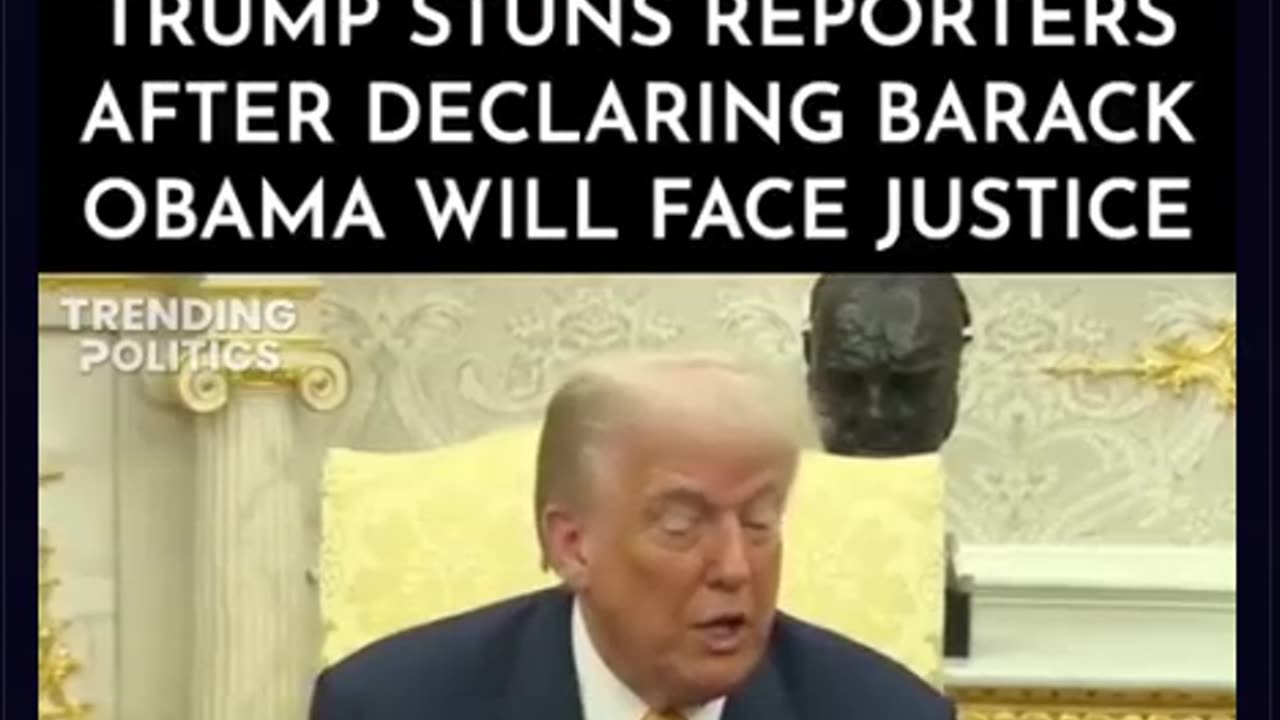 BREAKING⛔️"TREASON!" TRUMP STUNS REPORTERS AFTER DECLARING BARACK OBAMA WILL FACE JUSTICE