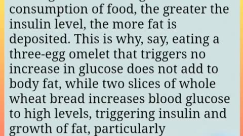 Glucose Insulin Fat deposit