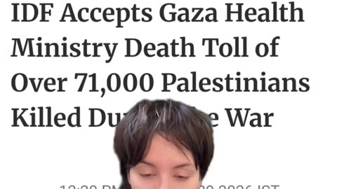 IOF admits the Gaza Health Ministry’s Numbers are Accurate