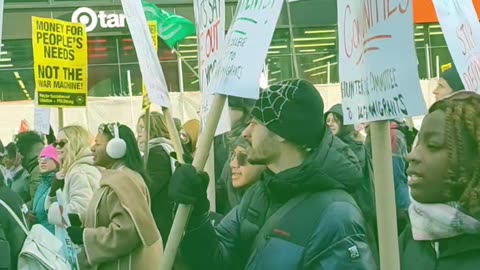 Marching for migrants, Mexico, Palestine, etc..