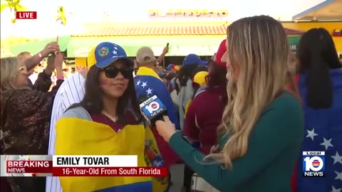 Venezuelans continue celebration in Doral following US capture of President Nicolás Maduro