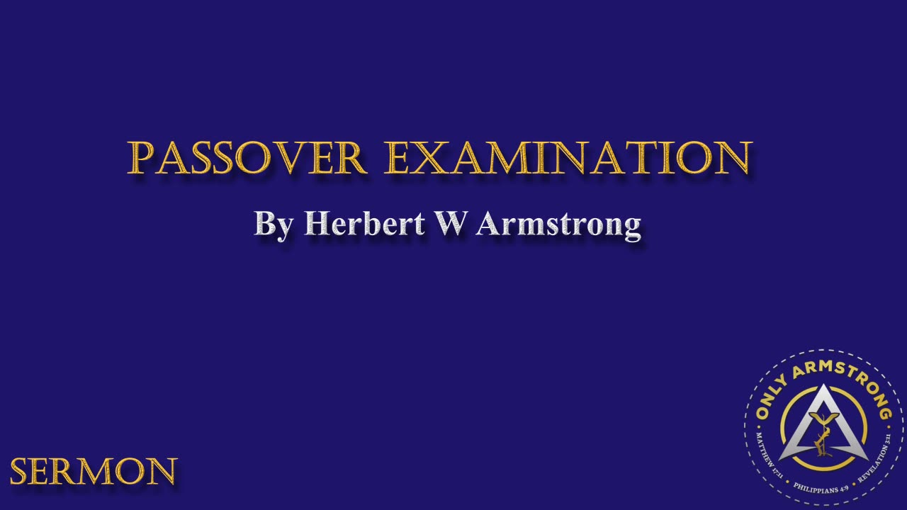 Passover Examination '82