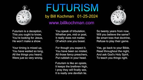 FUTURISM -- an original song by Bill Kochman.