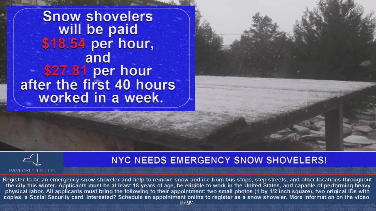 NYC Needs Emergency Snow Shovelers!