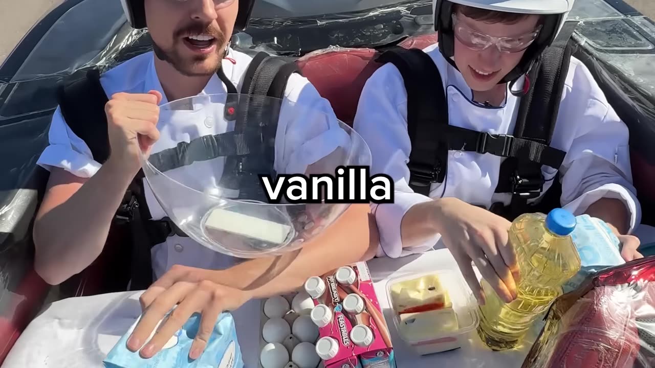 Mr Beast Backed a cake in car race 🔥