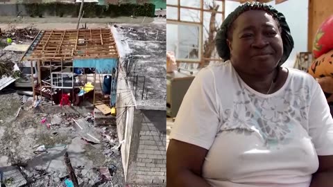 Home in ruins, Jamaican hurricane victim cries 'to ease the pain'