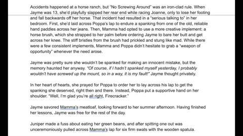 (She Gets 𝙎𝙥𝙖𝙣𝙠𝙚𝙙 For Bad Grades in Bible Class!) Saddle Sore Ch. 3.2