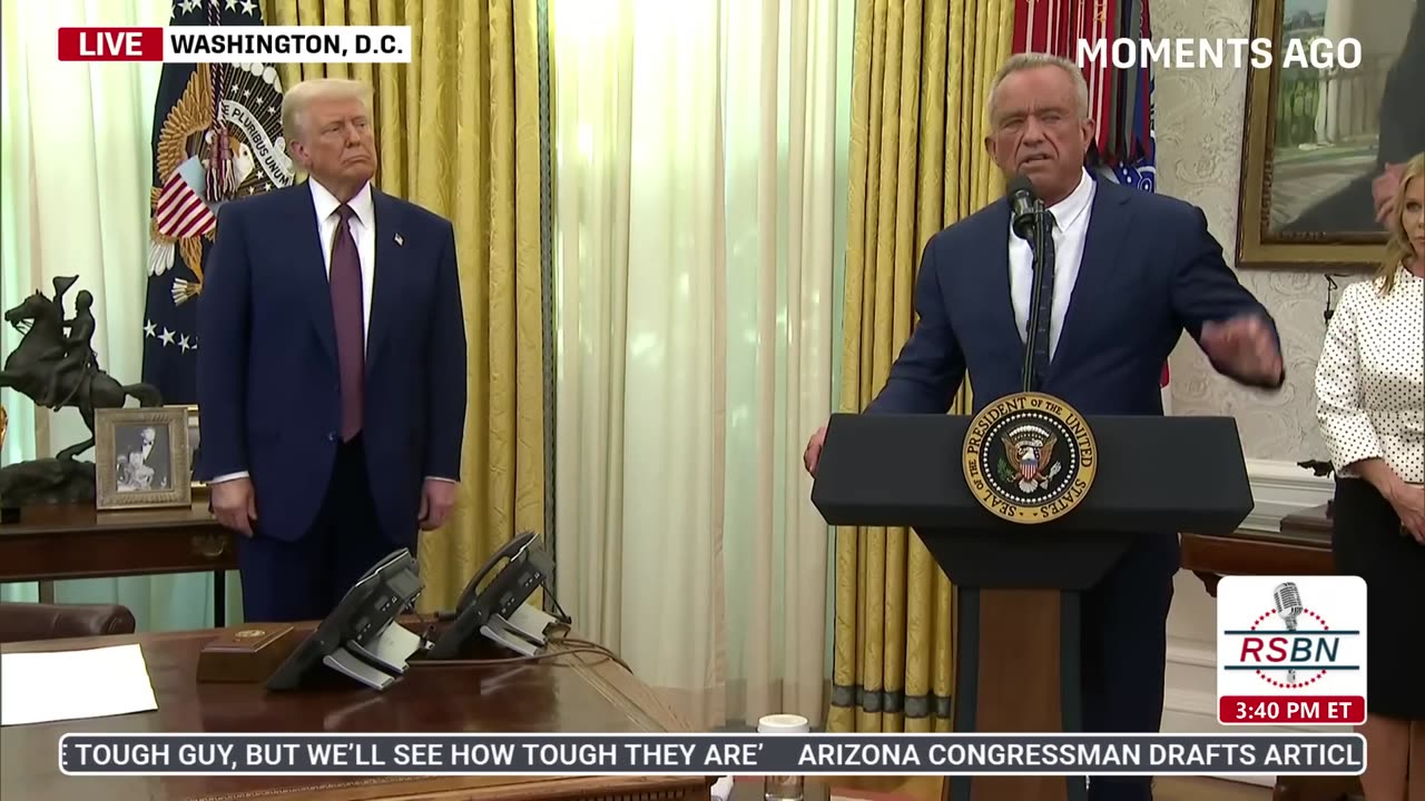 WATCH: President Trump Witnessing the Swearing-In of Robert F. Kennedy Jr.