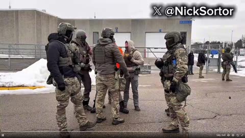 Bozo just threw an object at ICE in Minneapolis, and agents bolted after him