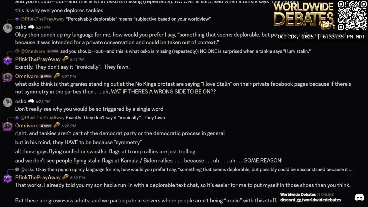 0119 WIDESTREAM - Worldwide Debates - YouTube/Twitch/Rumble