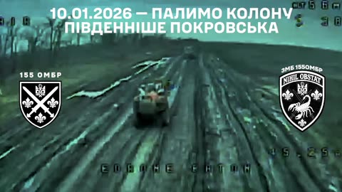 Early Morning Drone Strikes Rock Russian Column of ATVs