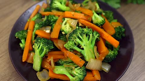Delicious and Healthy | Quick Recipe for Fried Vegetables