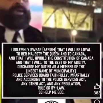 Who are they taking Oath for?