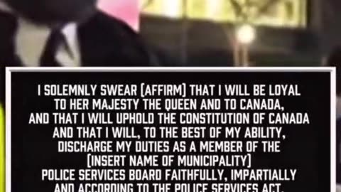 Who are they taking Oath for?