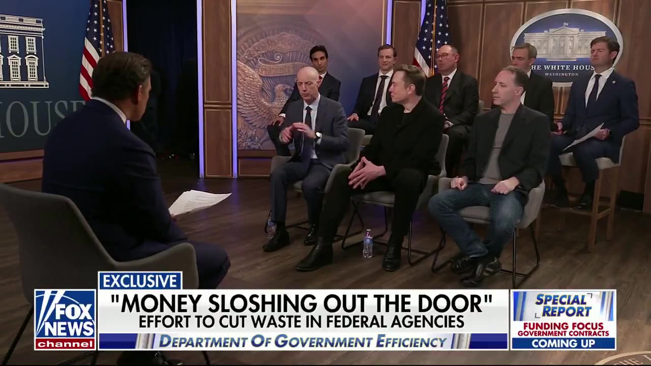 Bret Baier interview with the Elon Musk and the DOGE team