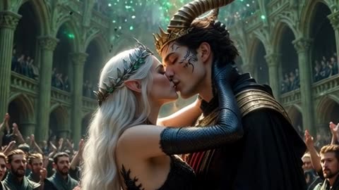 The Unholy Matrimony: The Elven Queen and the Horned King, AI Video 2